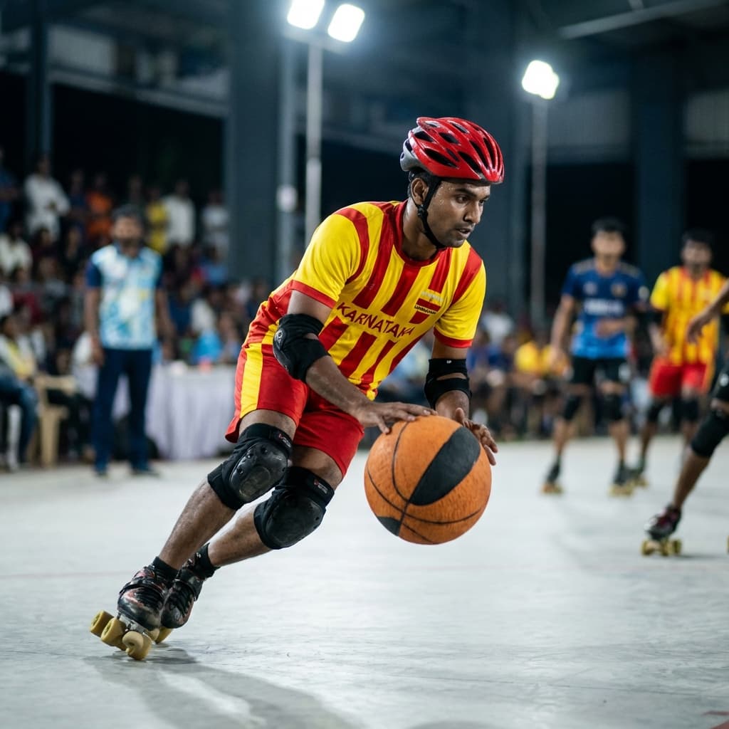 Hero image of a roll ball player